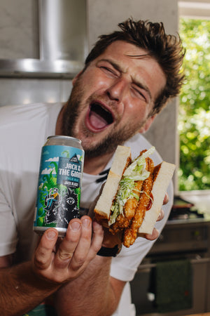 Chicken Katsu Sando with Jack & the Giant Pale Ale